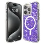 Калъф за iPhone 15 Pro - Sparkly Glitter MagSafe - Лилав