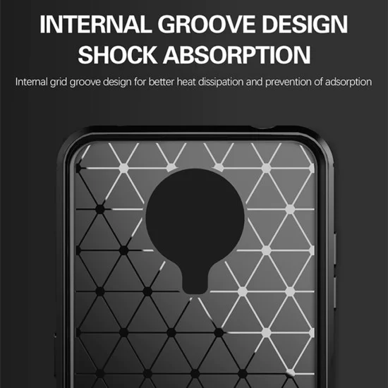 Калъф за Nokia G10 - Carbon Silicone - Черен