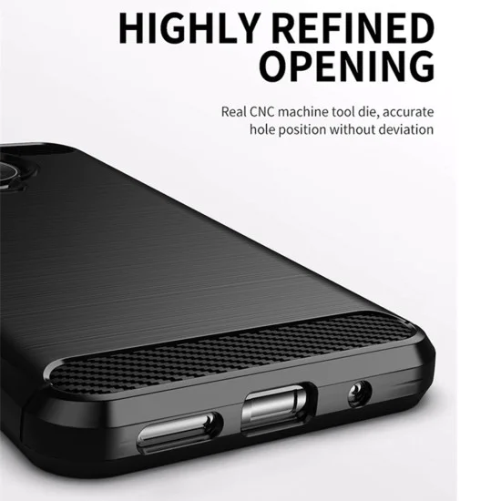 Калъф за Nokia G10 - Carbon Silicone - Черен