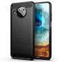Калъф за Nokia X10 / X20 - Carbon Silicone - Черен