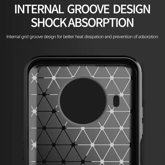 Калъф за Nokia X10 / X20 - Carbon Silicone - Черен