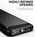 Калъф за Nokia X10 / X20 - Carbon Silicone - Черен