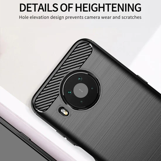 Калъф за Nokia X10 / X20 - Carbon Silicone - Черен