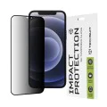 Протектор за iPhone 12 / iPhone 12 Pro - 111D Privacy Full Glue - Черен