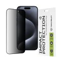 Протектор за iPhone 15 Pro - 111D Privacy Full Glue - Черен