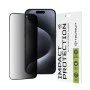 Протектор за iPhone 15 Pro - 111D Privacy Full Glue - Черен