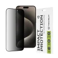 Протектор за iPhone 15 Pro Max - 111D Privacy Full Glue - черен
