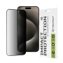 Протектор за iPhone 15 Pro Max - 111D Privacy Full Glue - черен