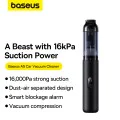 Прахосмукачка за кола с дисплей, 16000Pa - Baseus A5 (C3045959500111-00) - Черна