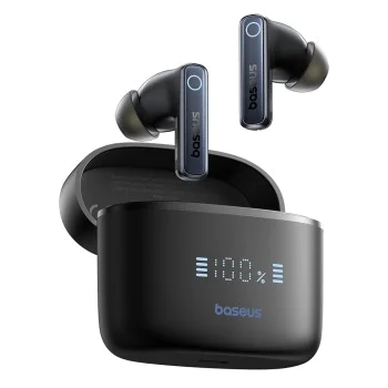 Безжични слушалки с True Wireless - Baseus Bowie 30 (A00073100126-00) - Cosmic Black