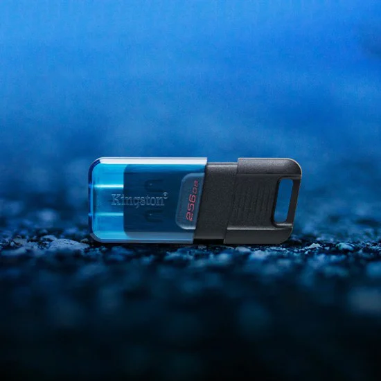 Memory Stick 128GB - Kingston DT80M (DT80M/128GB) - черен и син