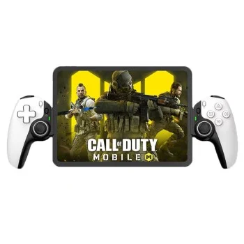 Bluetooth безжичен контролер за телефон, таблет, суич/PS4, 400mAh - (BSP-D9) - бял
