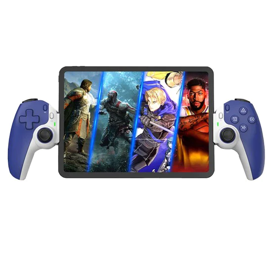 Bluetooth безжичен контролер за телефон, таблет, суич/PS4, 400mAh - (BSP-D9) - син