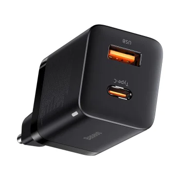 Букса за зарядно, 2в1, 30W - Baseus Super Si Pro (CCSUPP-E01) - Черна