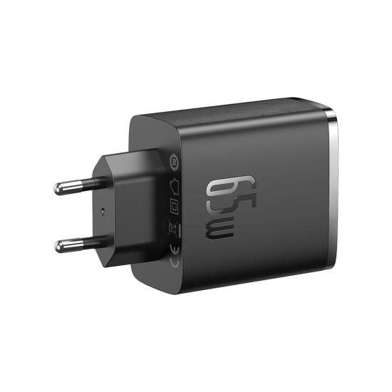 USB Rapid Charger, Type-C, 65W - Baseus Cube Pro (P1015230101113-00) - Черен