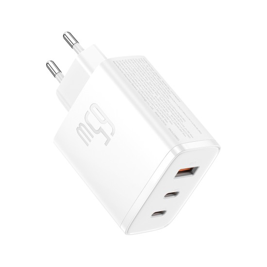 USB Rapid Charger, Type-C, 65W - Baseus Cube Pro (P10152301213-00) - Бял
