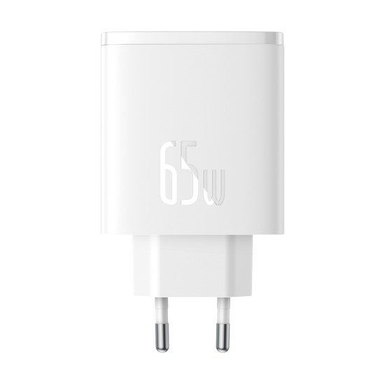 USB Rapid Charger, Type-C, 65W - Baseus Cube Pro (P10152301213-00) - Бял