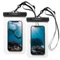 Универсален калъф за телефон (комплект от 2) - Spigen Waterproof Case A601 - Прозрачен
