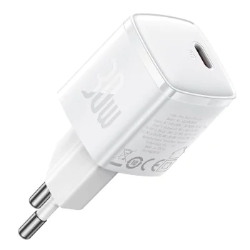 Char charger EU Type-C, 30W - Baseus Cube Pro (CCXF000302) - Бял