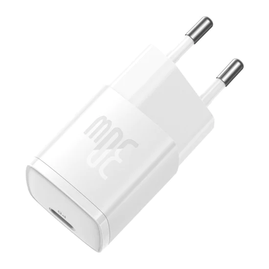Char charger EU Type-C, 30W - Baseus Cube Pro (CCXF000302) - Бял