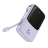 Външна батерия 2x Lightning, Type-C, USB, 20000mAh, 20W - Baseus Qpow Pro (PPQD030005) - лилав
