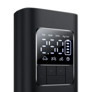 Електрическа помпа с дисплей, кабел, 4000 mAh - Baseus Super Mini Pro (C11159300111-00) - Черен