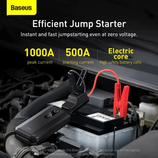Auto Starter 2in1, 10000mAh, 1000A - Baseus Super Energy Air (C00245501113-00) - Cluster Black