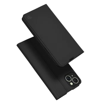 Калъф за iPhone 15 Plus - Magskin Book - Черен