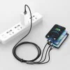 Baseus - Кабел за данни Tugsten Gold 3в1 (CAMLTWJ-01) - USB към Type-C, Lightning, Micro-USB 3.5A, 1.5м - Черен