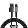 Baseus - Кабел за данни Tugsten Gold (CALWJ-01) - USB към Lightning, 2.4A, 1m - Черен