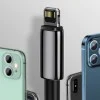 Baseus - Кабел за данни Tugsten Gold (CALWJ-01) - USB към Lightning, 2.4A, 1m - Черен