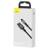 Baseus - Кабел за данни Tugsten Gold (CALWJ-01) - USB към Lightning, 2.4A, 1m - Черен