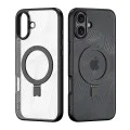 Калъф за iPhone 16 Plus - Dux Ducis Aimo MagSafe Magnetic Stand - Черен