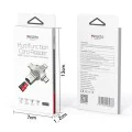 Четец на карти MicroSD + USB адаптер, Type-C, Lightning, Micro-USB - Yesido (GS13) - Сребрист