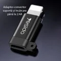 Lightning to Micro-USB 480Mbps OTG адаптер - Yesido (GS05) - черен