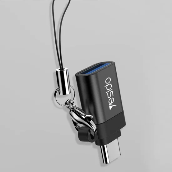 OTG Type-C към USB 3.0 5Gbps адаптер - Yesido (GS06) - черен