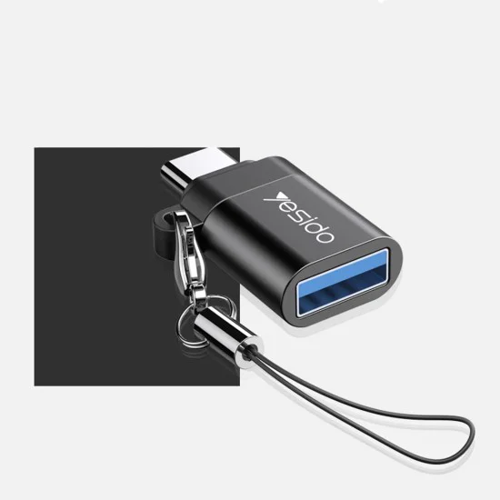OTG Type-C към USB 3.0 5Gbps адаптер - Yesido (GS06) - черен
