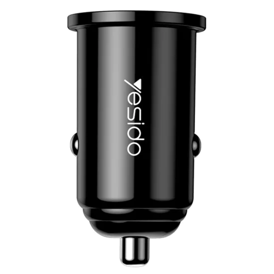 Автоматично зарядно устройство QC3.0, FCP, AFC, 18W, 3A - Yesido (Y38) - черно