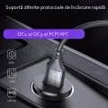 Автоматично зарядно устройство QC3.0, FCP, AFC, 18W, 3A - Yesido (Y38) - черно