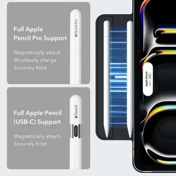 Калъф за iPad Pro 13 (2024) - ESR Rebound Magnetic - Бял