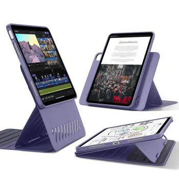 Калъф за iPad Air 4 (2020) / Air 5 (2022) / Air 11 (2024) - ESR Shift Magnetic - Лилав
