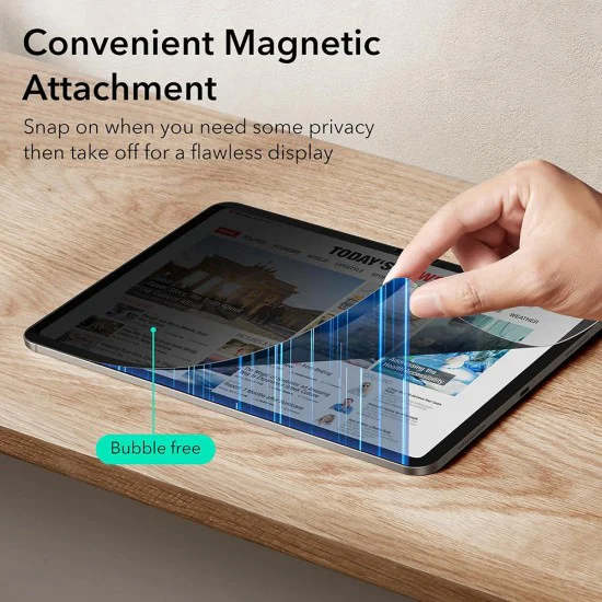 Протектор за iPad Pro 11 (2024) - ESR Magnetic Privacy Screen Protector - Поверителност