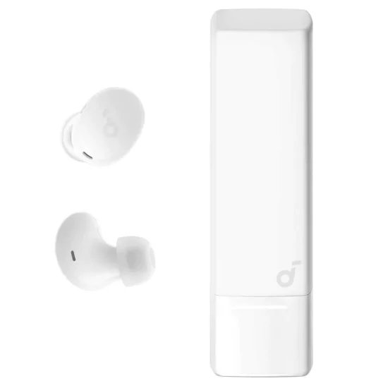 Bluetooth 5.4 безжични слушалки, шумопотискане, IP54, с микрофон - Anker SoundCore A30i (A3958G21) - бели