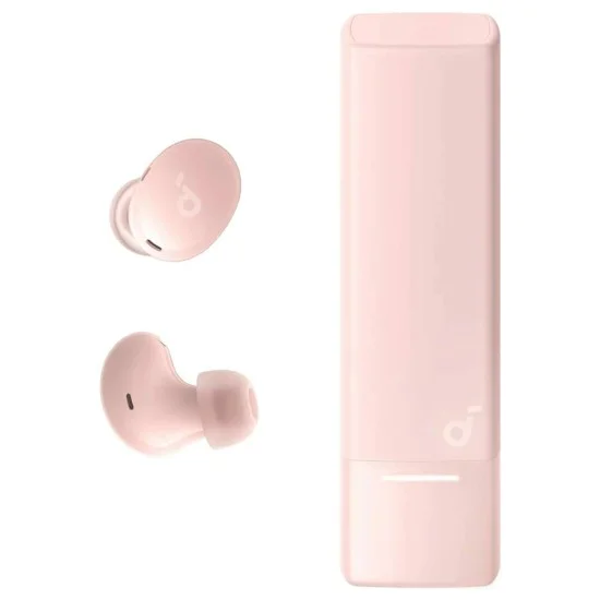 Bluetooth 5.4 безжични слушалки, шумопотискане, IP54, с микрофон - Anker SoundCore A30i (A3958G51) - розови