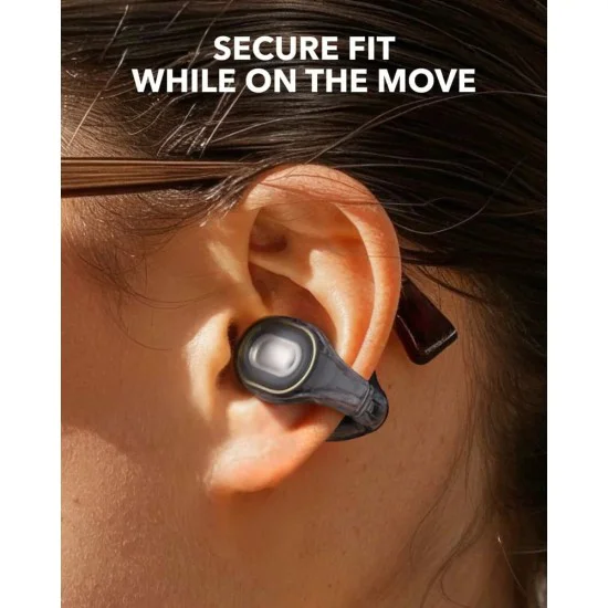 Bluetooth 5.3 безжични слушалки, Open-Ear, IPX4, намаляване на шума, микрофон - Anker SoundCore C30i (A3330G11) - черни