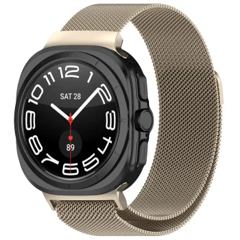 Каишка за Samsung Galaxy Watch Ultra 47 мм - Каишка за часовник 35 мм (W009) - Естествен титан
