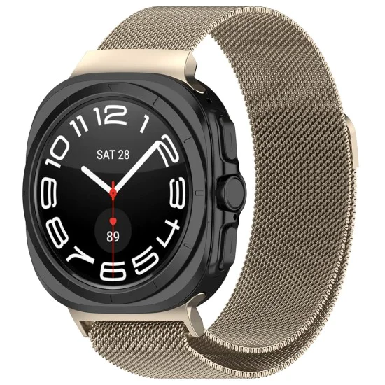 Каишка за Samsung Galaxy Watch Ultra 47 мм - Каишка за часовник 35 мм (W009) - Естествен титан