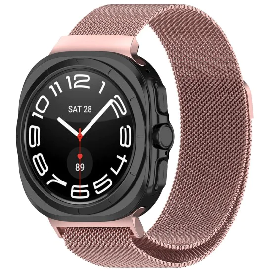 Каишка за Samsung Galaxy Watch Ultra 47 мм - Каишка за часовник 35 мм (W009) - Розов