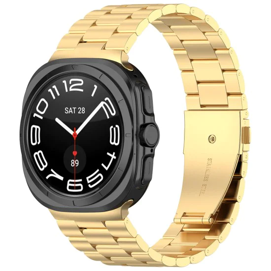 Каишка за Samsung Galaxy Watch Ultra 47mm - Каишка за часовник 35mm (W010) - златисто