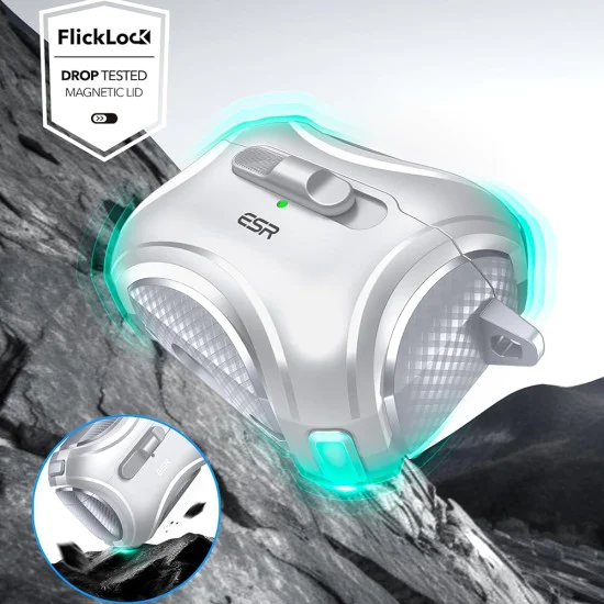 Калъф за Apple AirPods Pro 1/2 - ESR Cyber ​​Magnetic Lock HaloLock - Сив